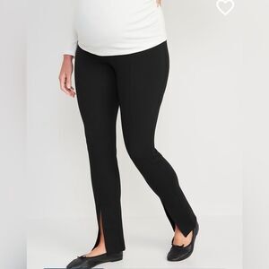 Old Navy Active Maternity Leggings full panel Stevie flare split hem pants large